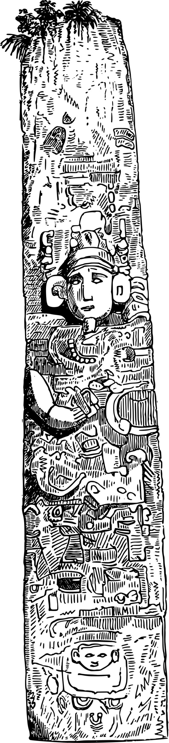 Maya's old monument