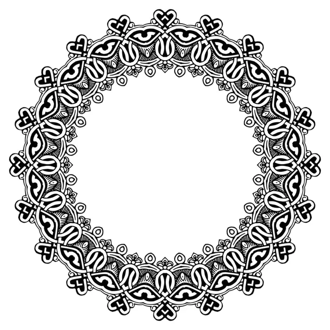 Vintage round symmetric frame