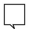 Empty comment bubble
