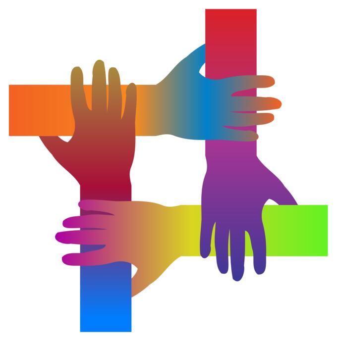 Prismatic holding hands