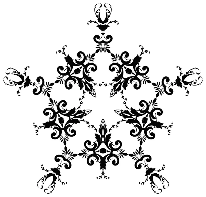 Leafy lace decoration