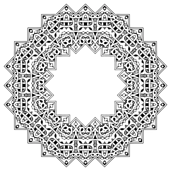 Intertwined circle design