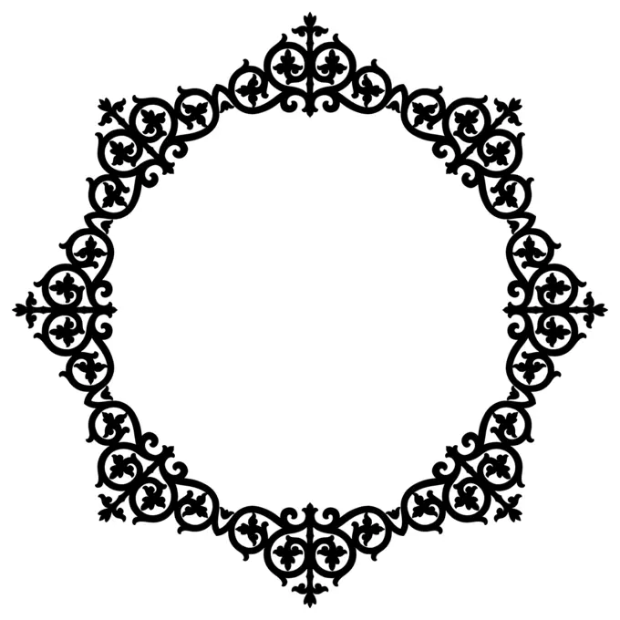 Floral garnish vector image