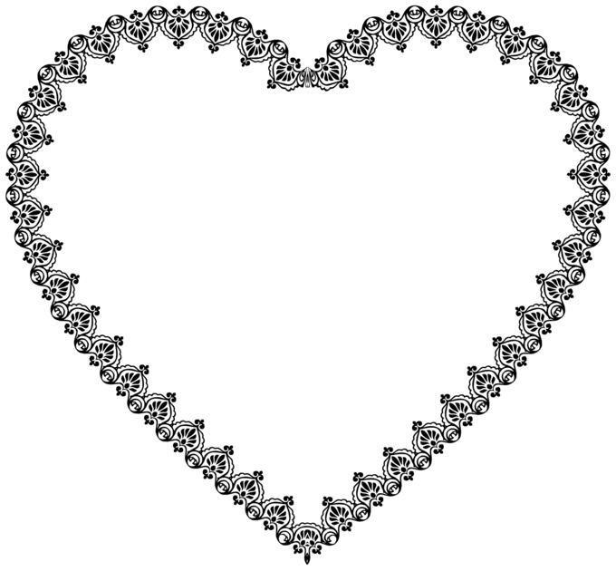 Frame vintage heart