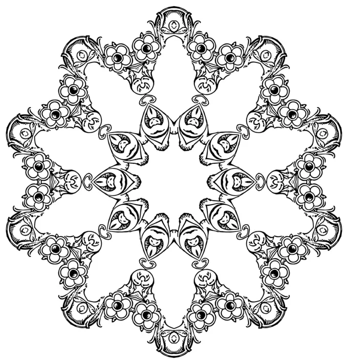 Vintage frame vector image