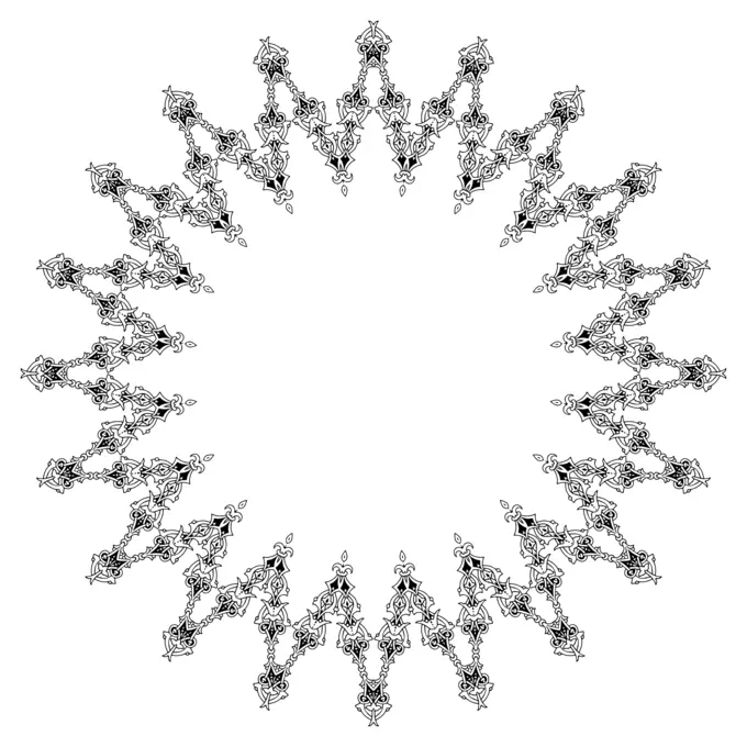 Knitted flower free vector