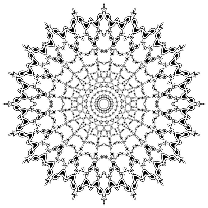 Abstract flower vector clipart