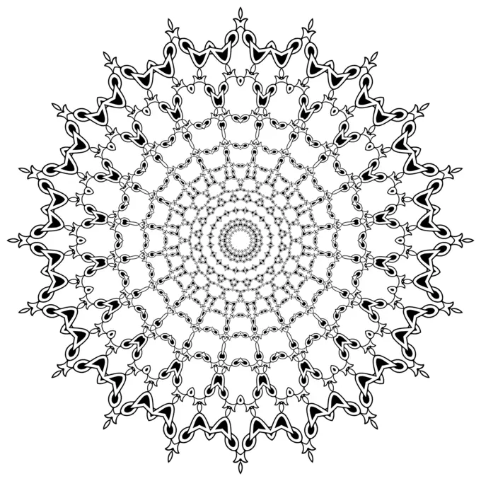 Abstract flower vector clipart