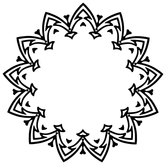 Geometric plant vector image