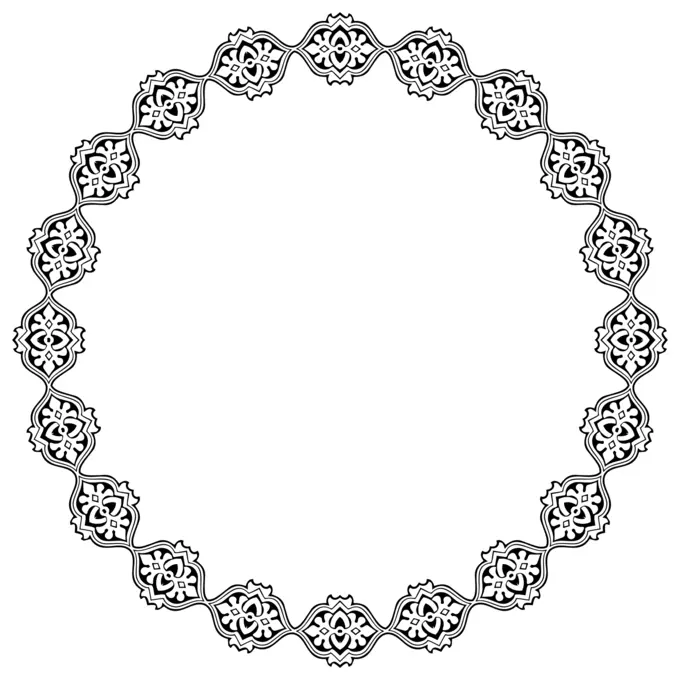 Vintage decorative ornamental frame vector image