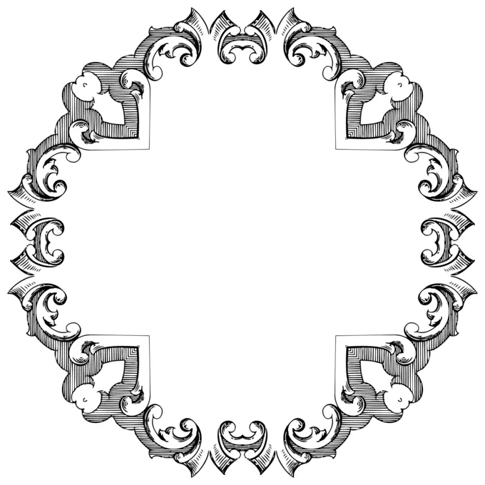 Retro empty photo frame