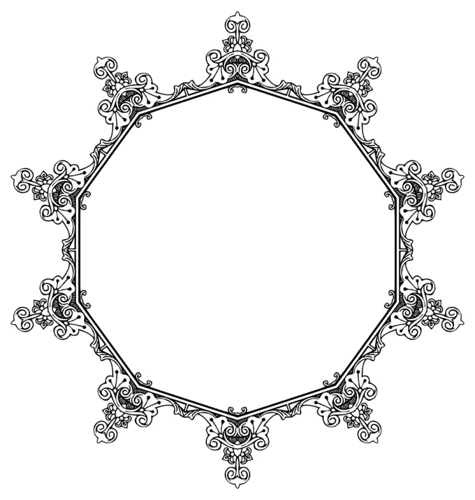 Vintage symmetric frame silhouette