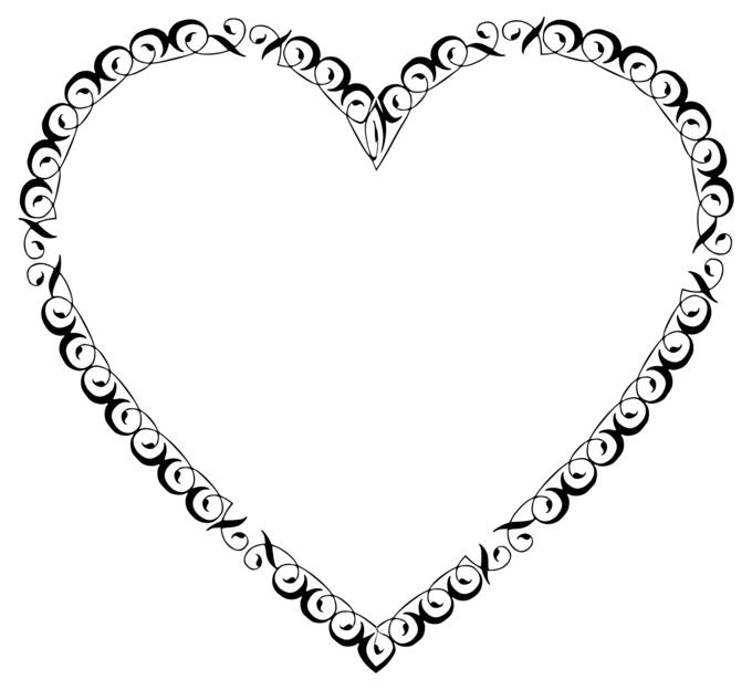 Vintage filigree heart