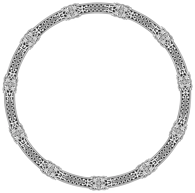 Vintage decorative ornamental frame