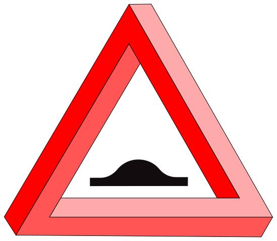 Road bump symbol