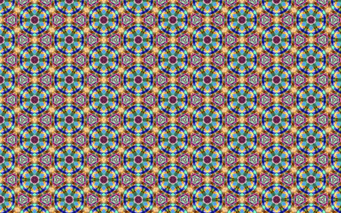 Chromatic circles pattern