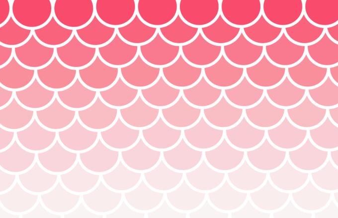 Scallop pattern fading