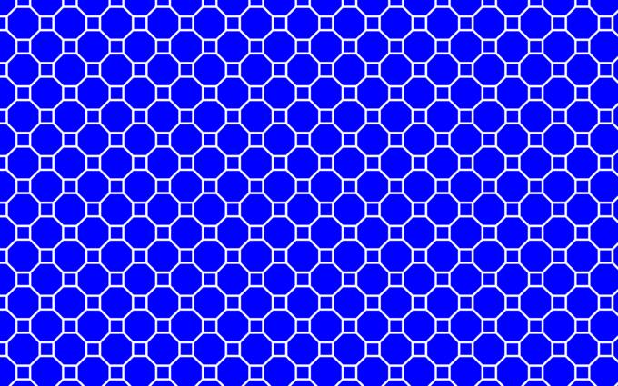 Seamless geometric line art blue pattern