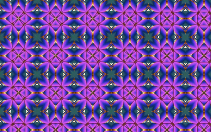 Seamless pattern with purple hexagons