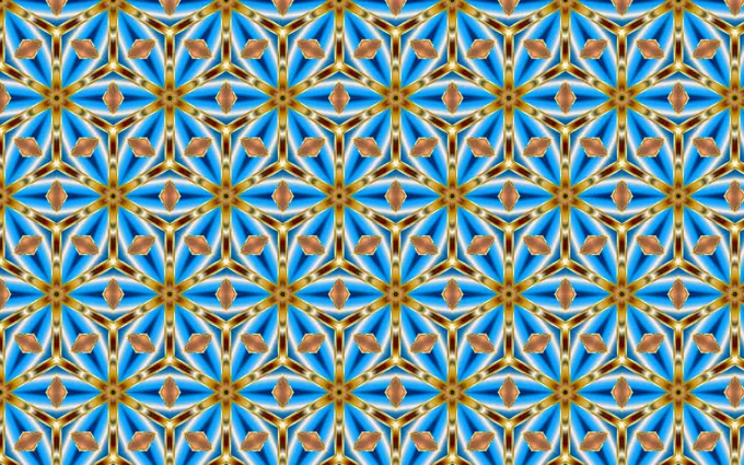 Blue and golden wallpaper