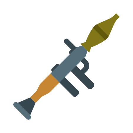 Colored bazooka vector image