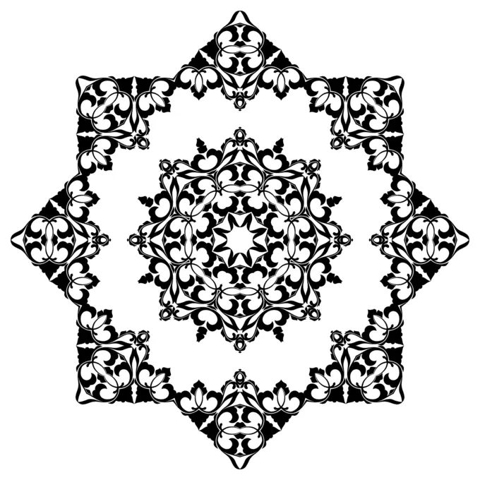 Starry flowery symbol