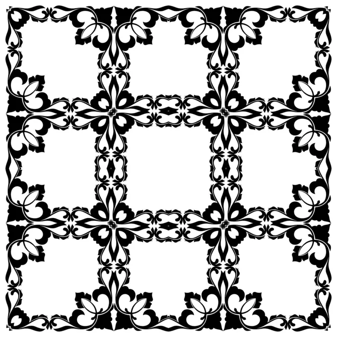 Multiple floral frames