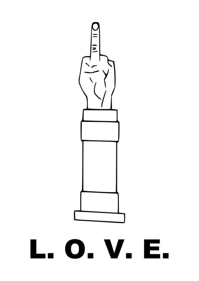 L.O.V.E. and sculpture