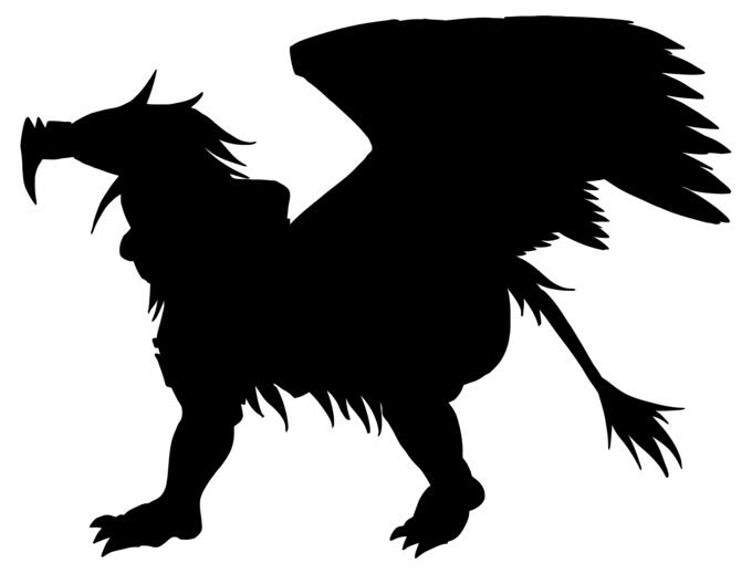 Griffin vector silhouette