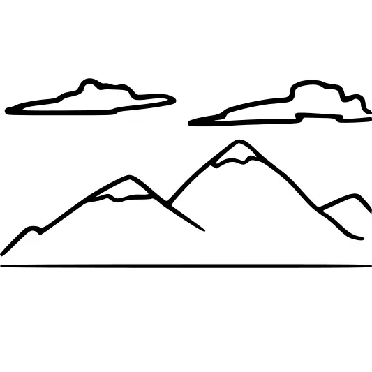 Mountain outline