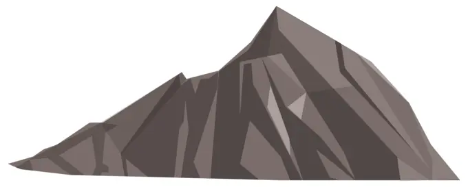 Simple polygons mountain