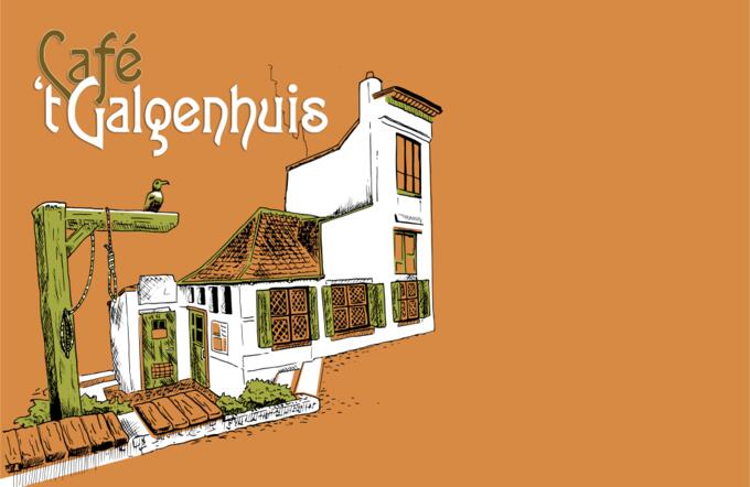 Belgian pub vector image