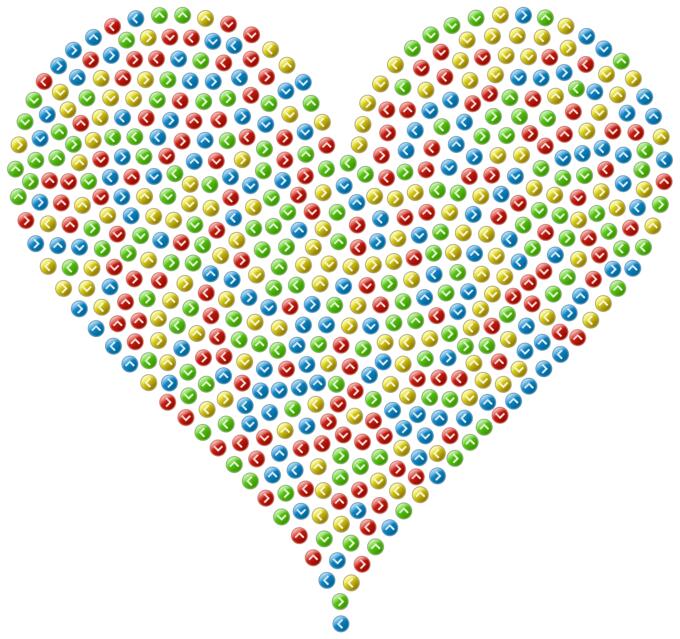Heart with arrows