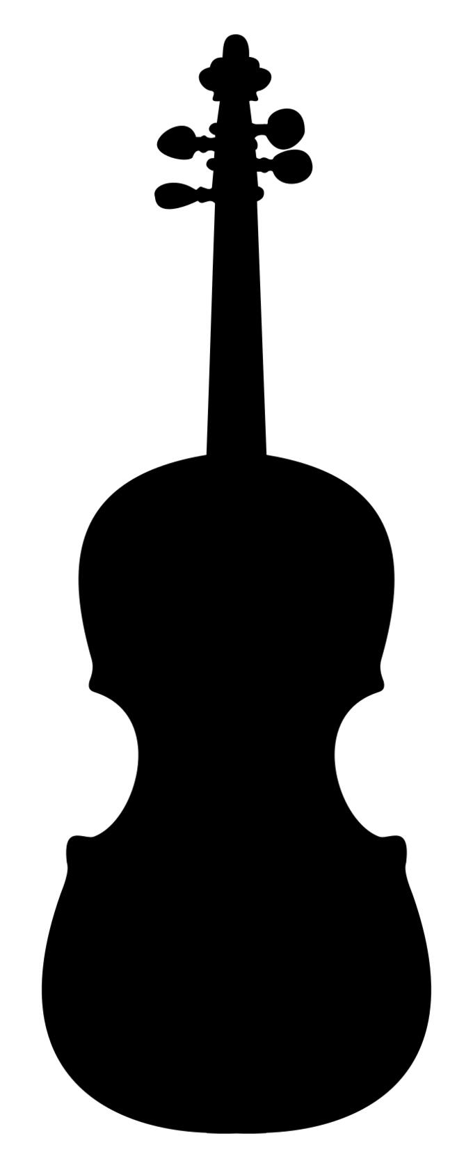Violin vector silhouette