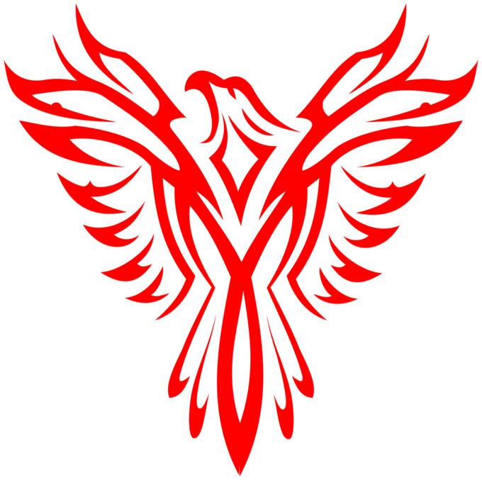 Phoenix line art