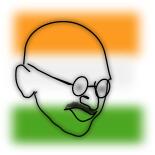 Gandhi vector image