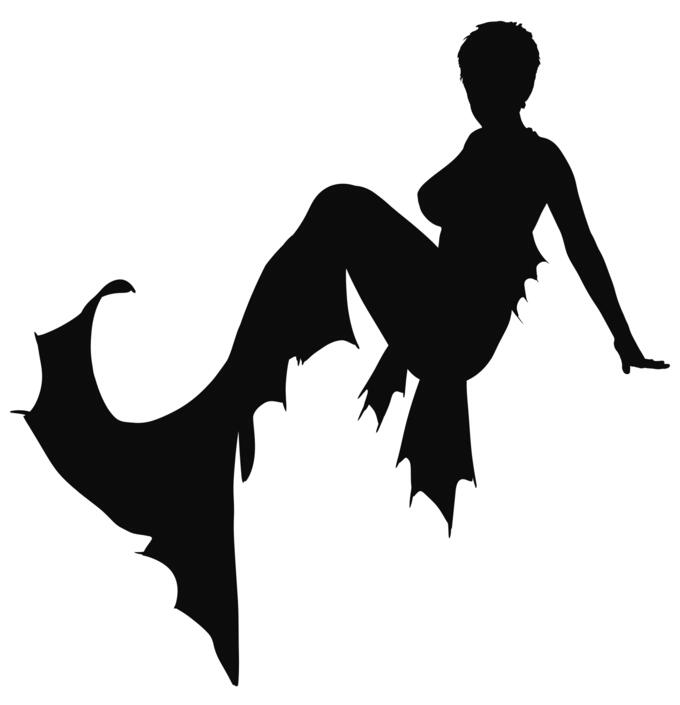 Mermaid silhouette