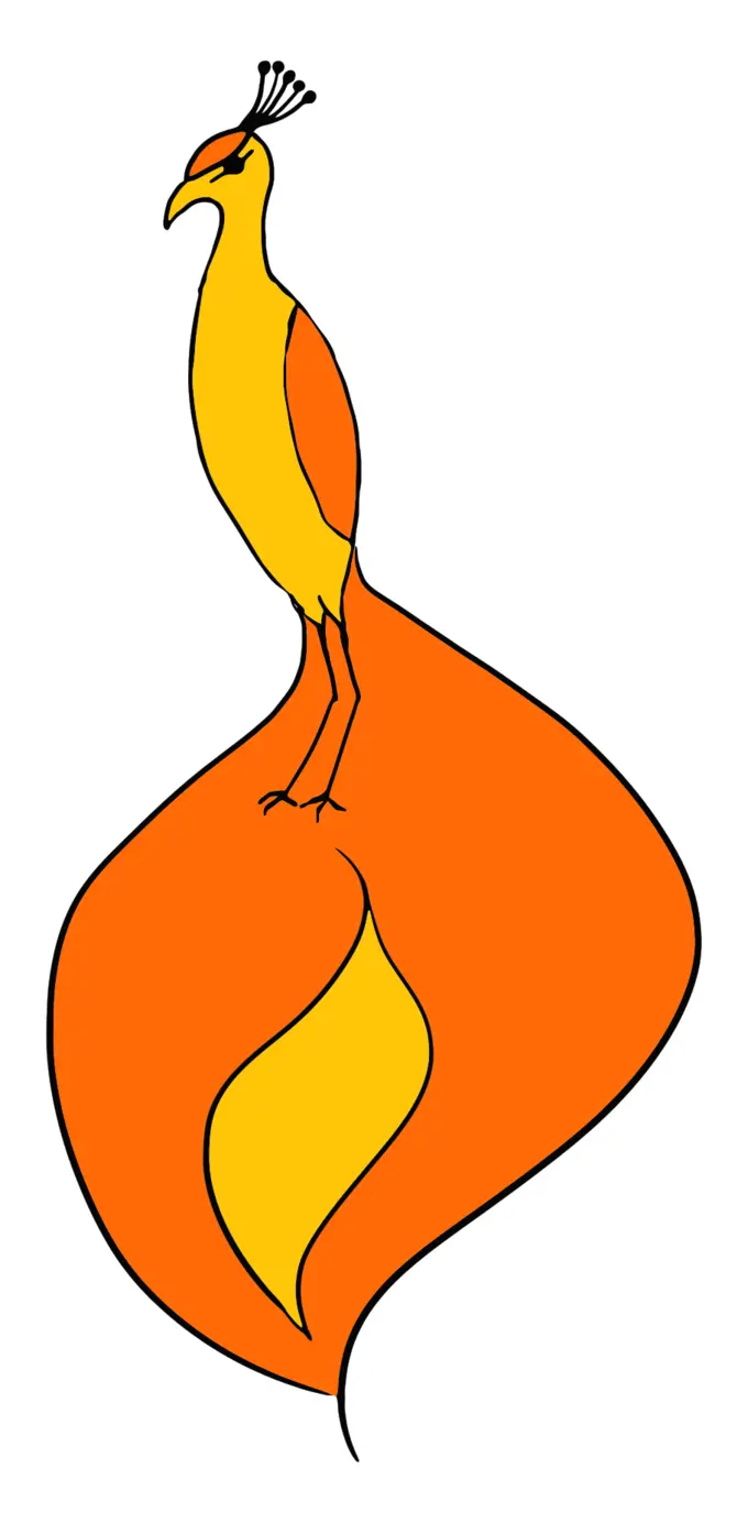 Phoenix bird vector image