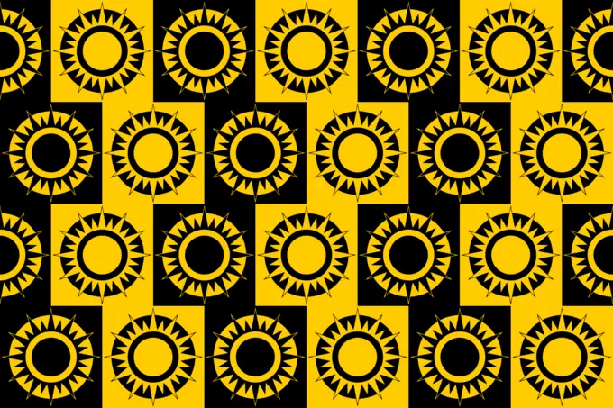 Abstract sun pattern