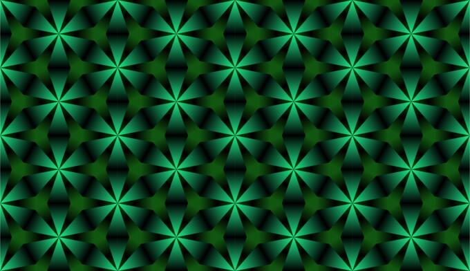Tessellation in green color vector image