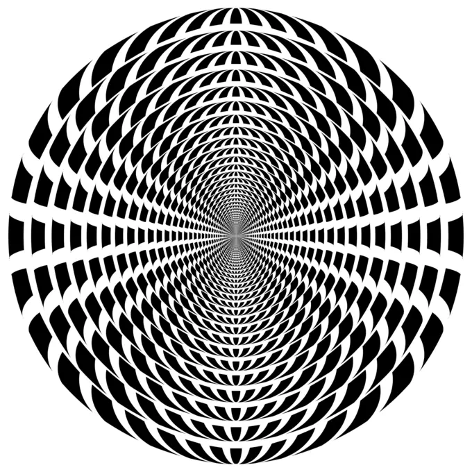 Whirlpool in black and white