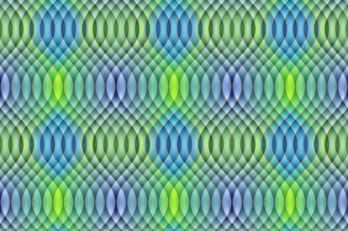 Wavy background in green and blue color