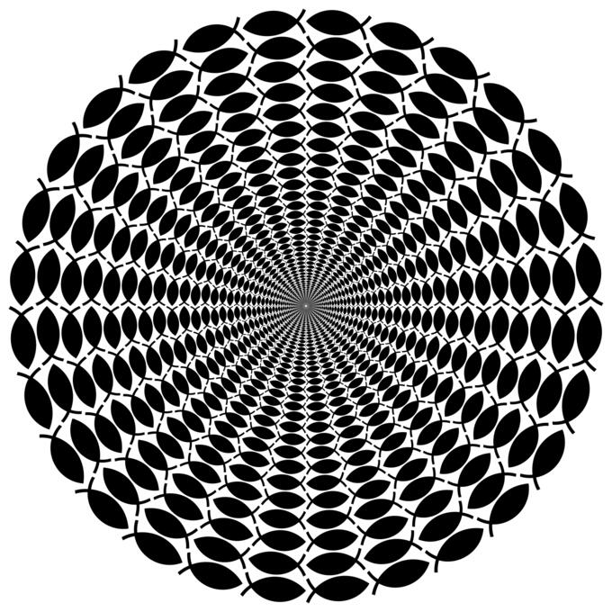 Vortex with fish