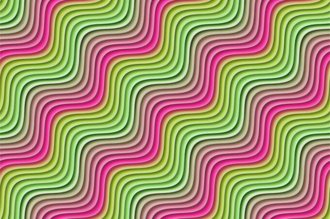Wavy background in pink and green