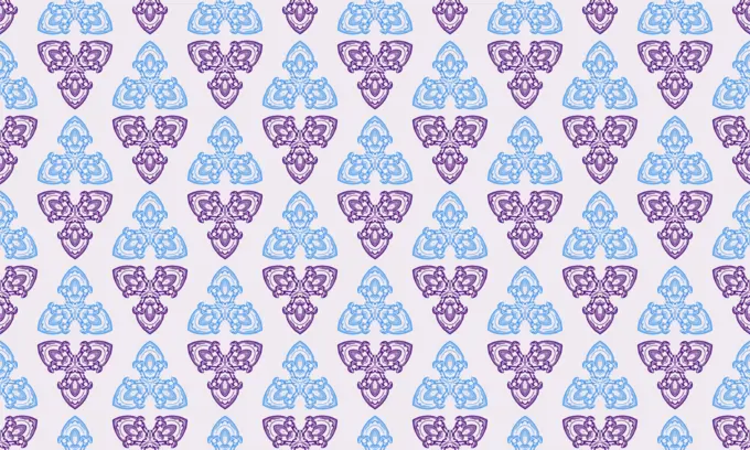 Wallpaper with blue and violet triangles