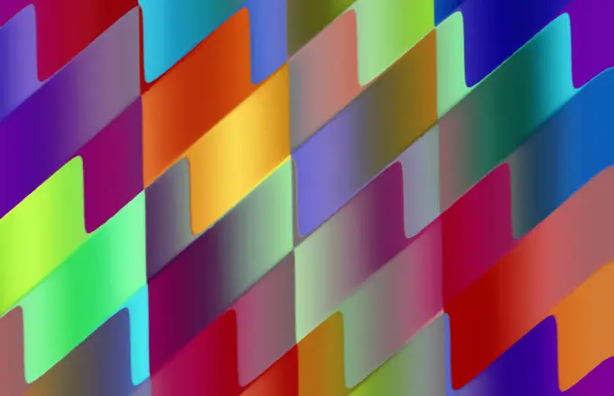 Colorful stripy and wavy lines