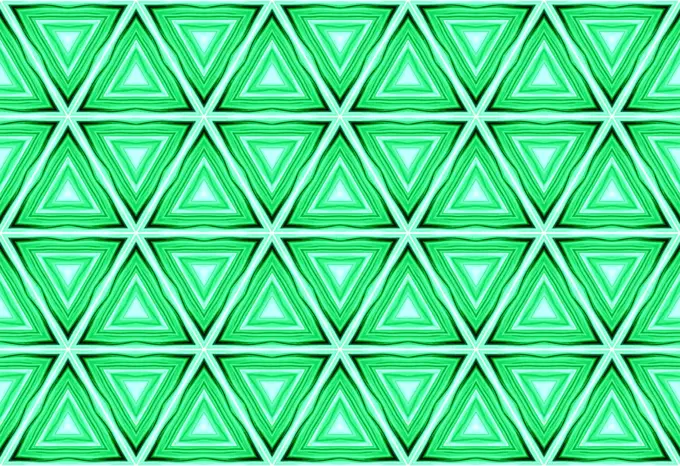 Background pattern and green triangles