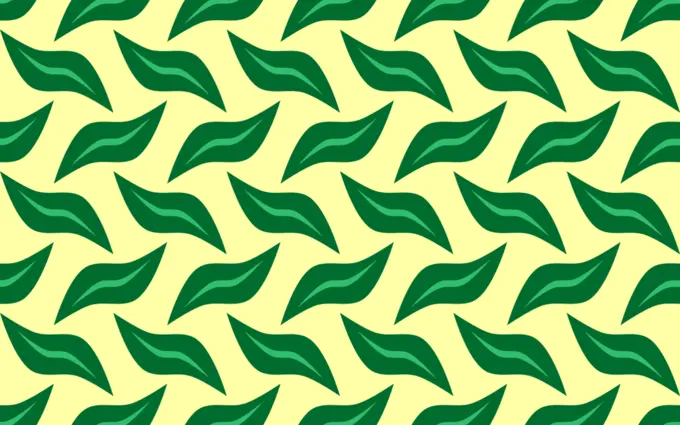 Green leafy pattern