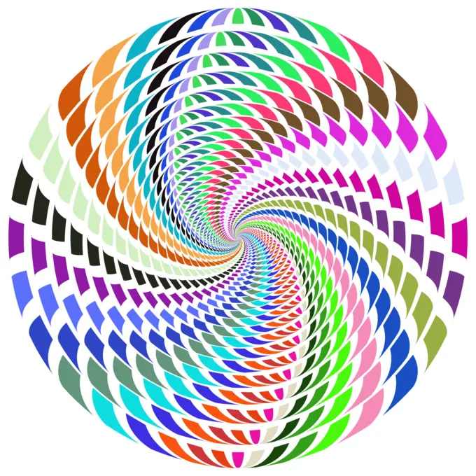 Abstract colorful vortex