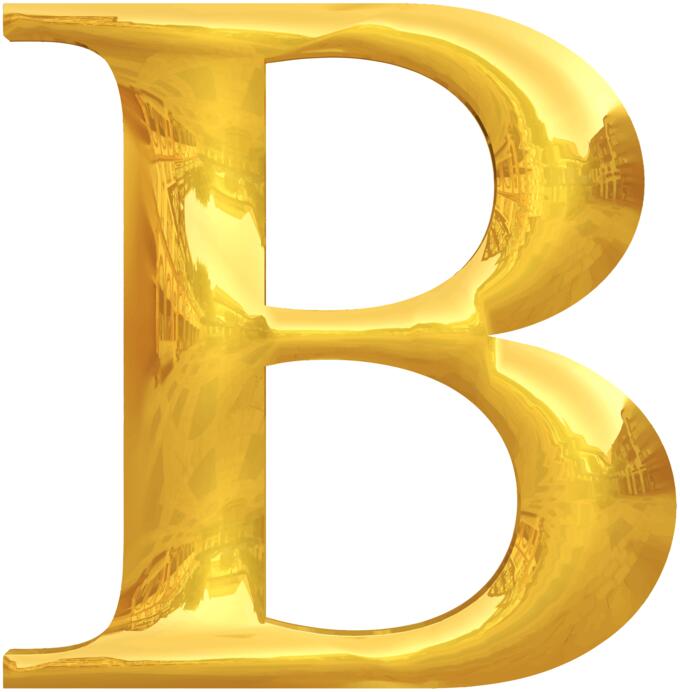 Gold typography B